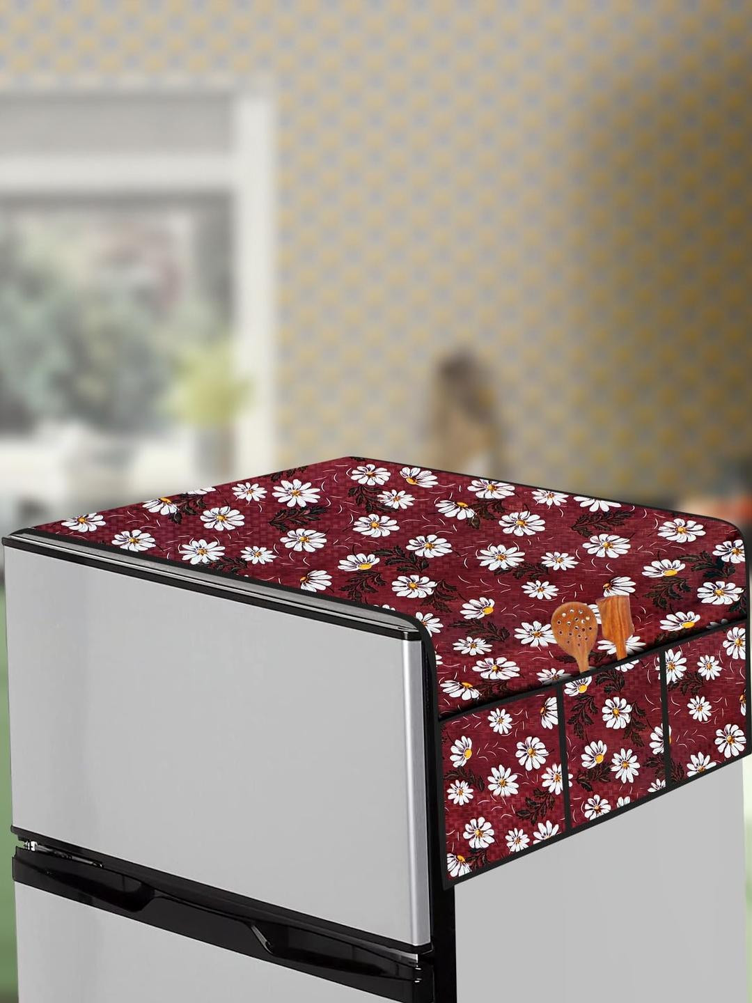 The Furnishing Tree White PVC Fridge Top Cover