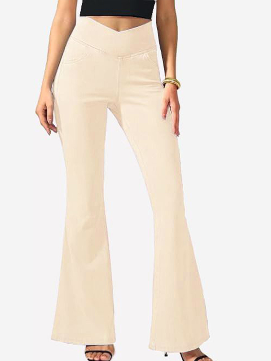 ADBUCKS Bootcut-Fit High-Rise Cotton Jegging