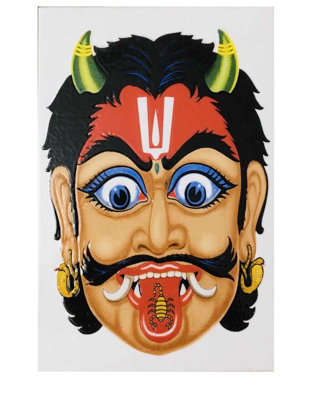 SHOP BY ROOM Devil, Nazar BattuWall Hanging Crafted Ceramics Glossy Spiritual Wall Decor