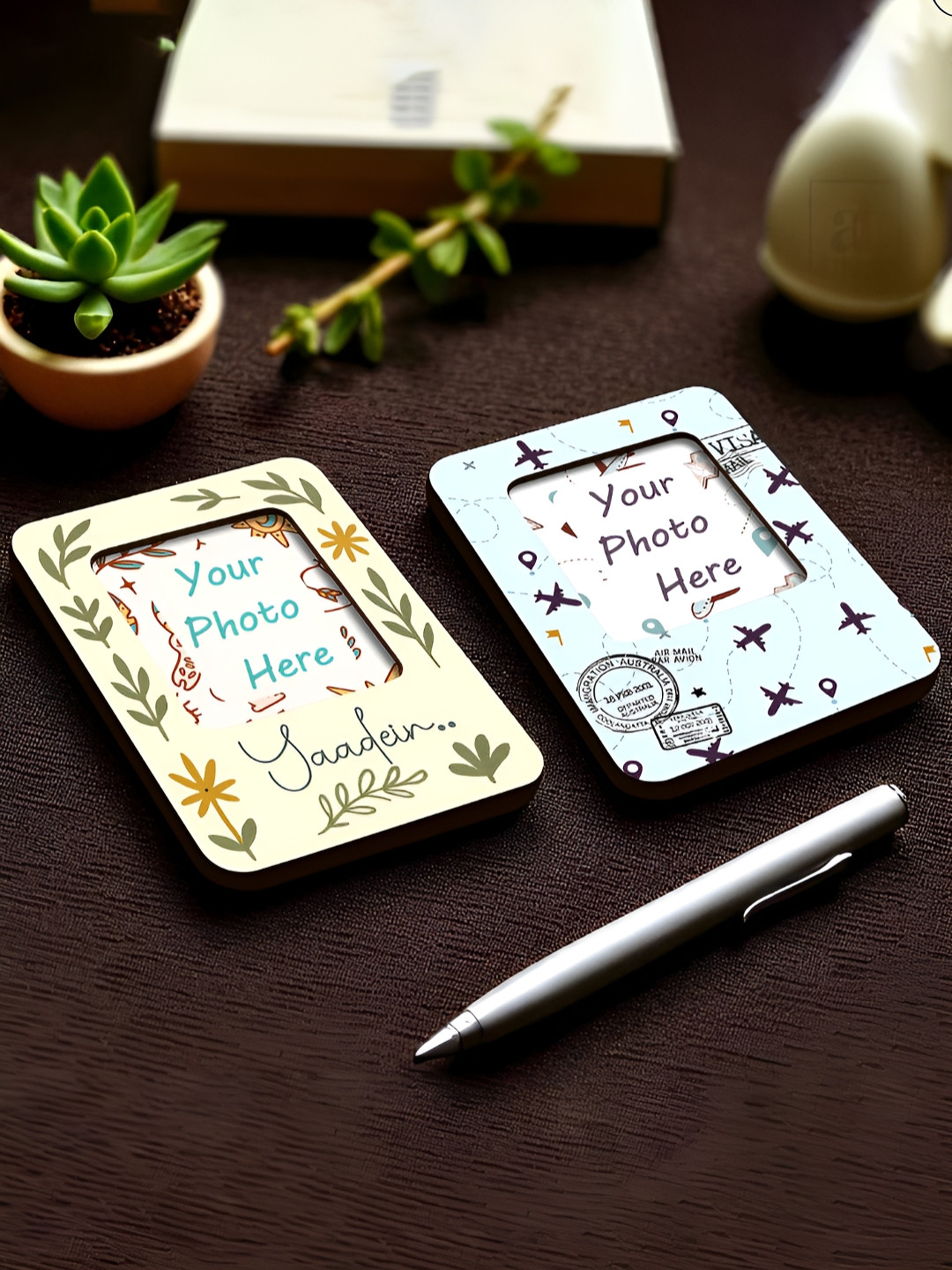 Art Street Blue & Green 2 Pieces Magnet Wall Photo Frames