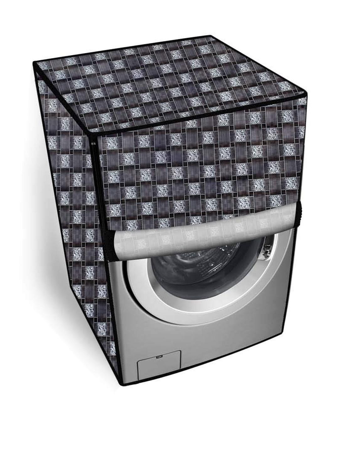 The Furnishing Tree PVC Waterproof Front Load Washing Machine Cover Compatible for BPL 6.5 Kg & 7.5