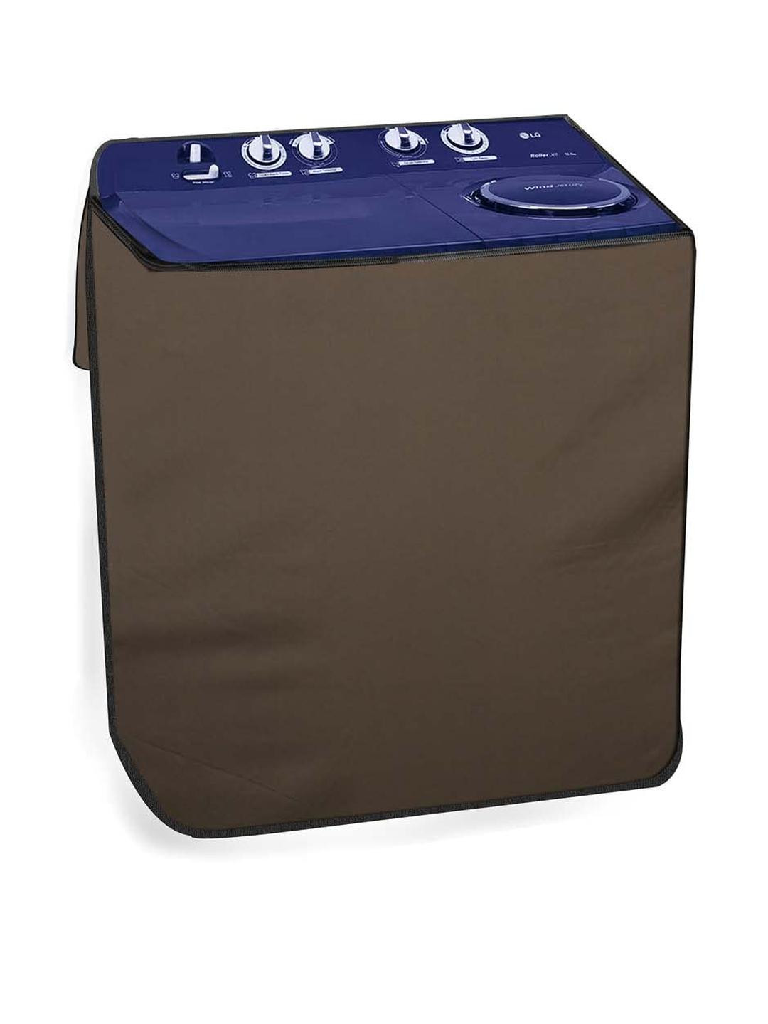 The Furnishing Tree Washing Machine Cover Beige Compatible for GODREJ 8KG Semi-Automatic Top Loadin