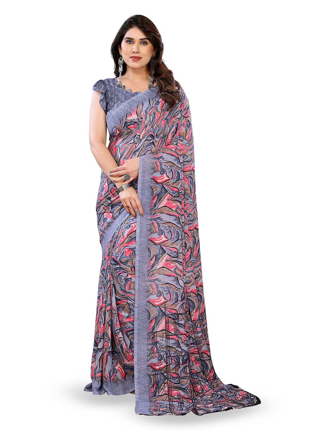 Moda Rapido Paisley Printed Saree
