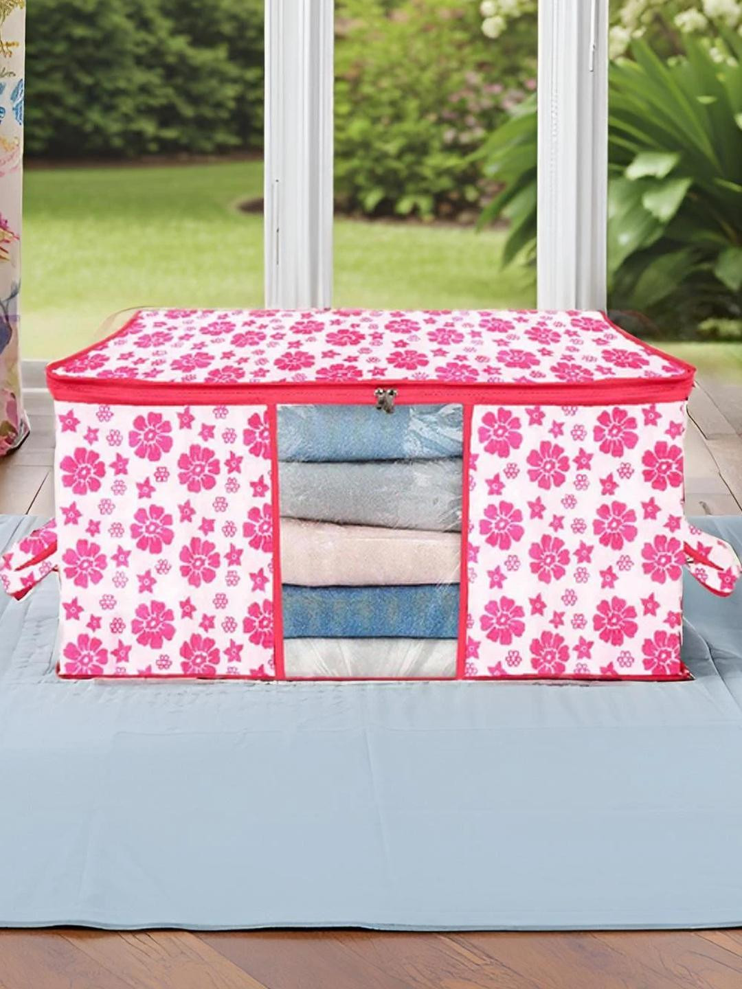 AMAK INC Pink Fabric Wardrobe Organisers