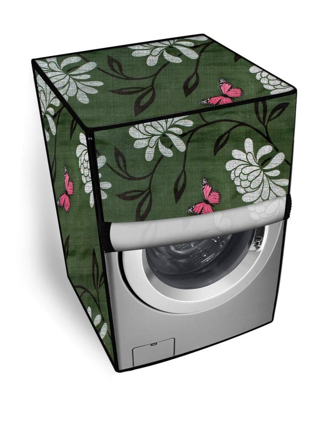 The Furnishing Tree PVC Waterproof Front Load Washing Machine Cover Compatible for Videocon 6 Kg, D