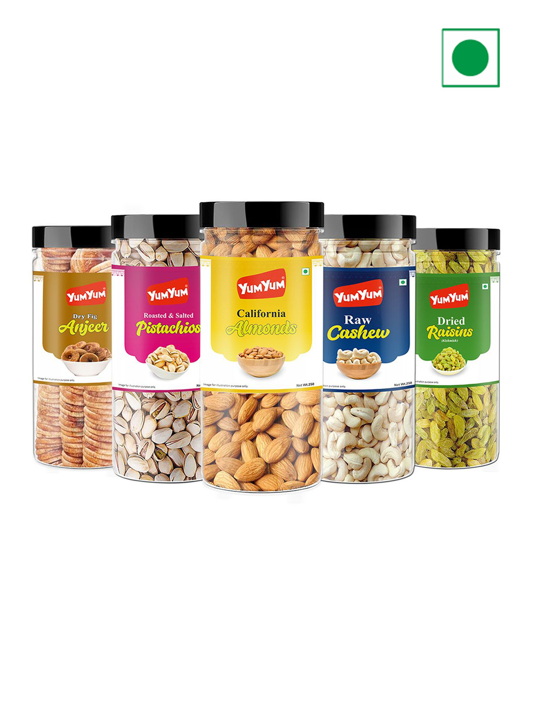 YUM YUM Pack Of 5 Mixed Dry Fruits