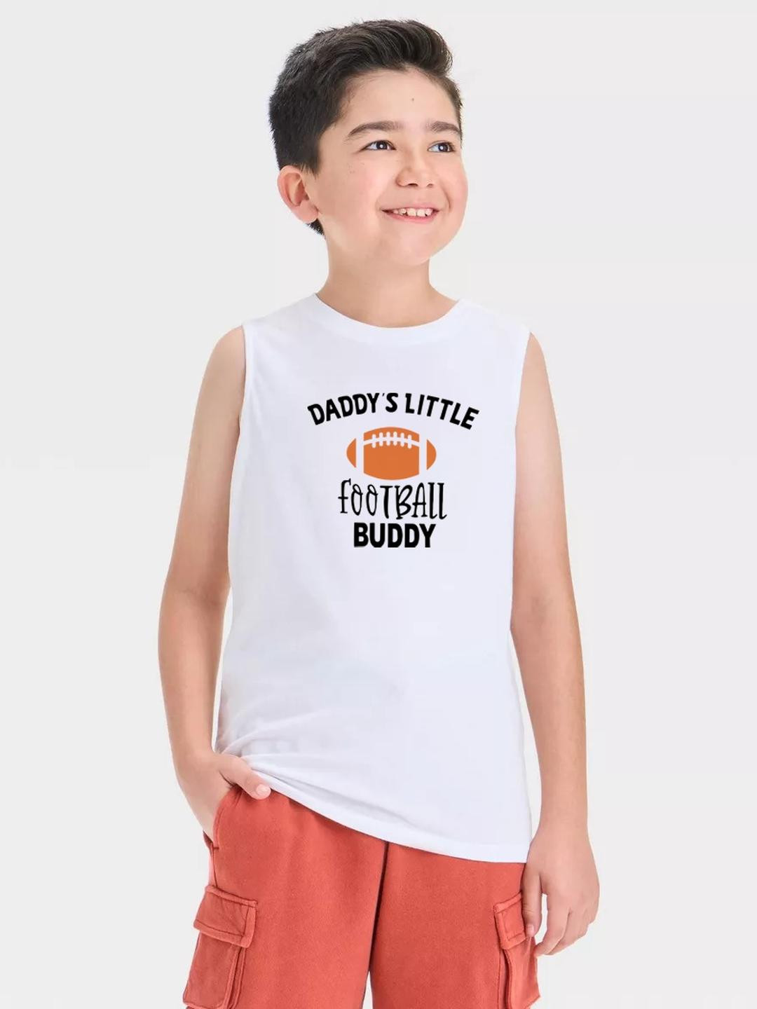 BOUNCY BEARS Boys Printed Sleeveless Round Neck T-shirt