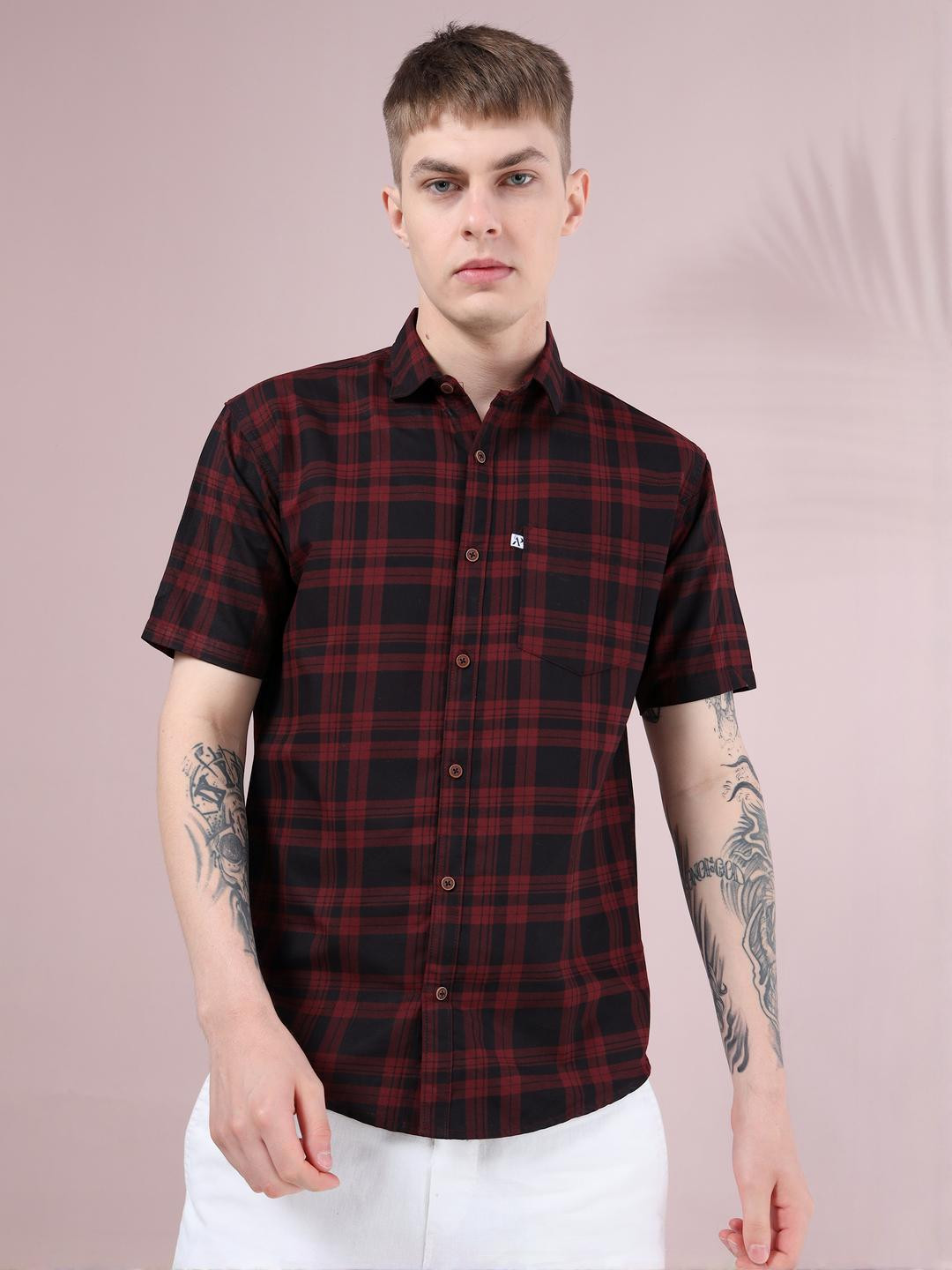 ALLWIN PAUL Men Cotton Shirts