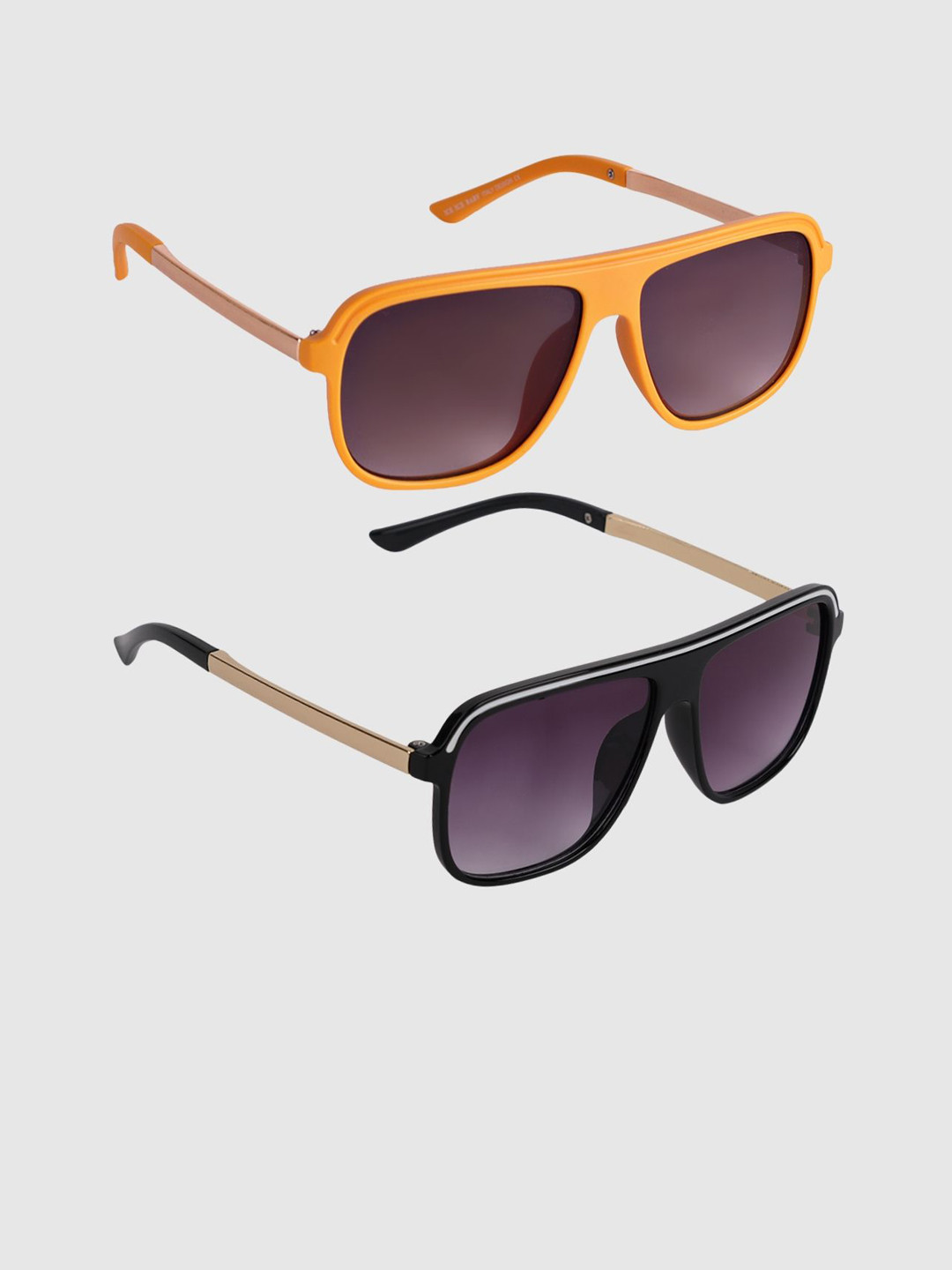 DukieKooky Kids Pack Of 2 UV Protected Square Sunglasses DKSG362H-362K