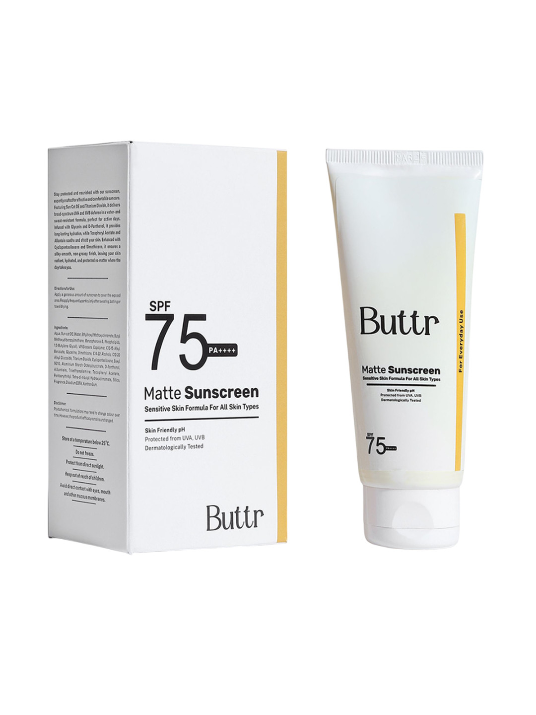 Buttr Sunscreen Water based Hydrating Gel With SPF 75 PA++++ - 50 g