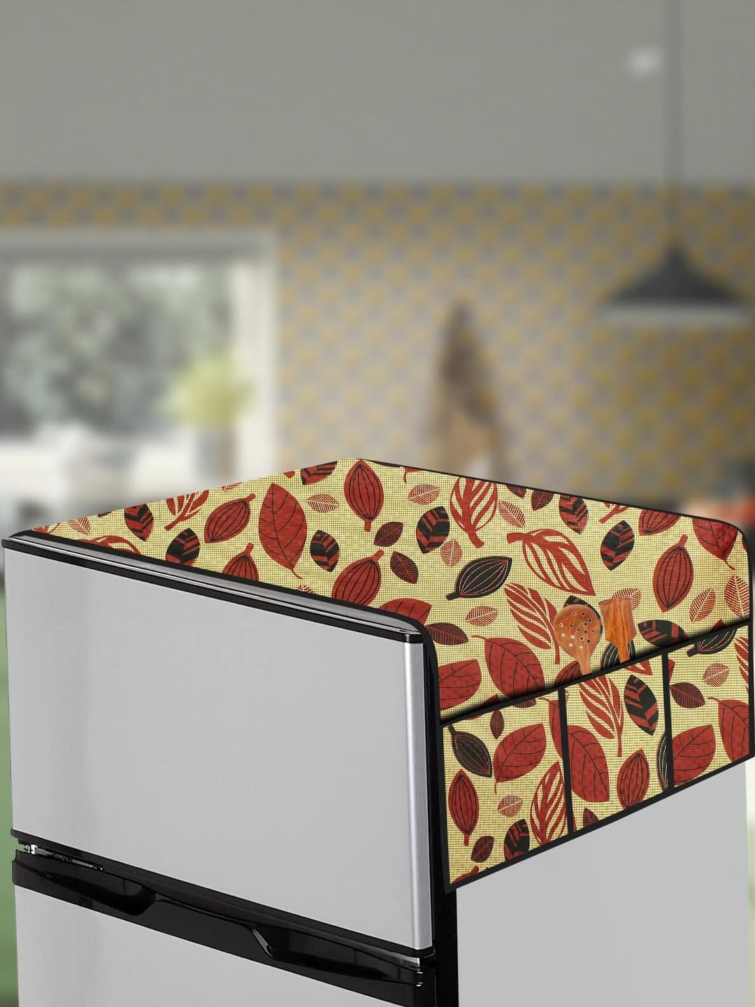 The Furnishing Tree Multi-Coloured Printed Fridge Top Cover