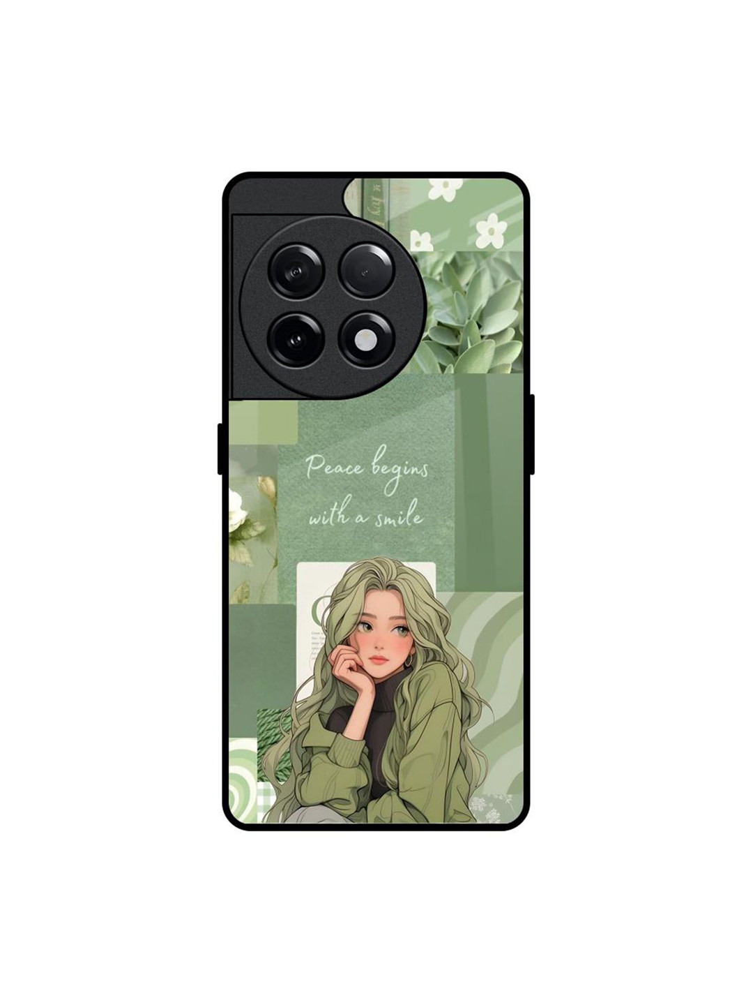 QRIOH Fantasy Girl Typography Printed OnePlus 11R 5G Silicone Mobile Back Case