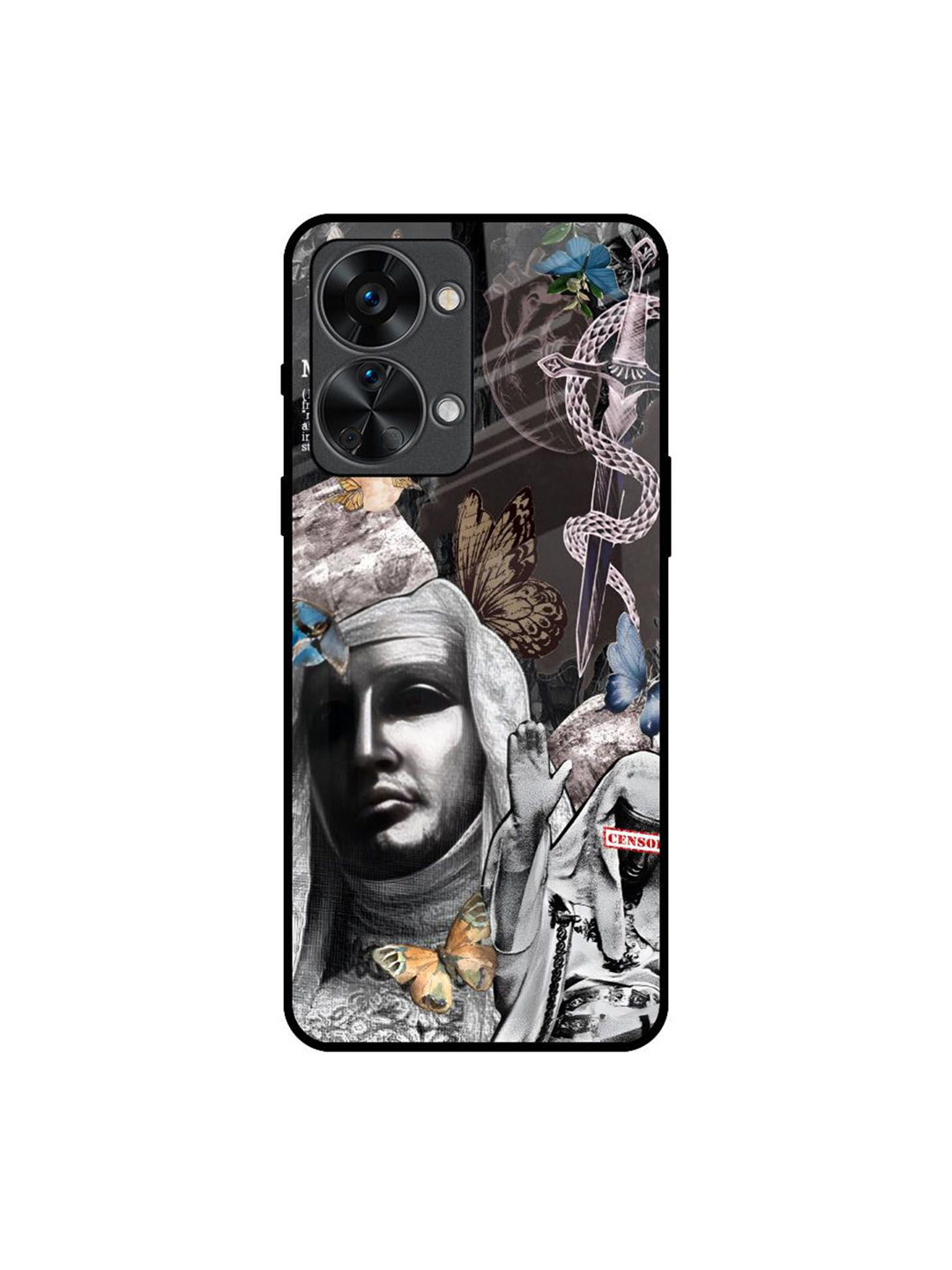 QRIOH Shadowfly Path Quirky Printed Oneplus Nord 2T Silicon Back Case Mobile Accessories