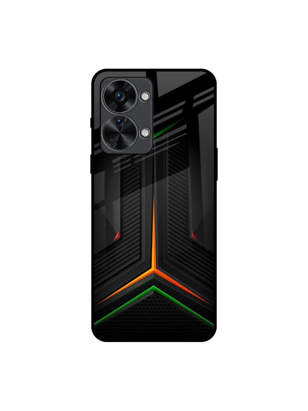 QRIOH Modern Ultra Chevron Printed Oneplus Nord 2T Silicone Back Case Mobile Accessories