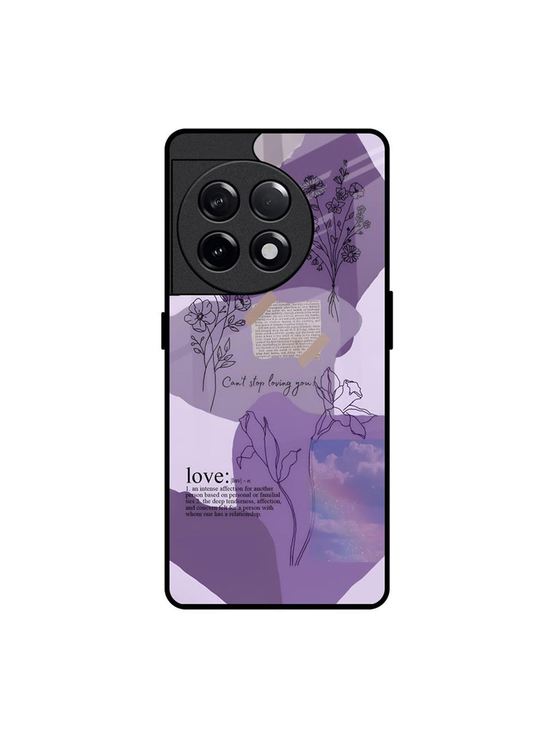 QRIOH Petal Poetry Printed OnePlus 11R 5G Silicone Back Case