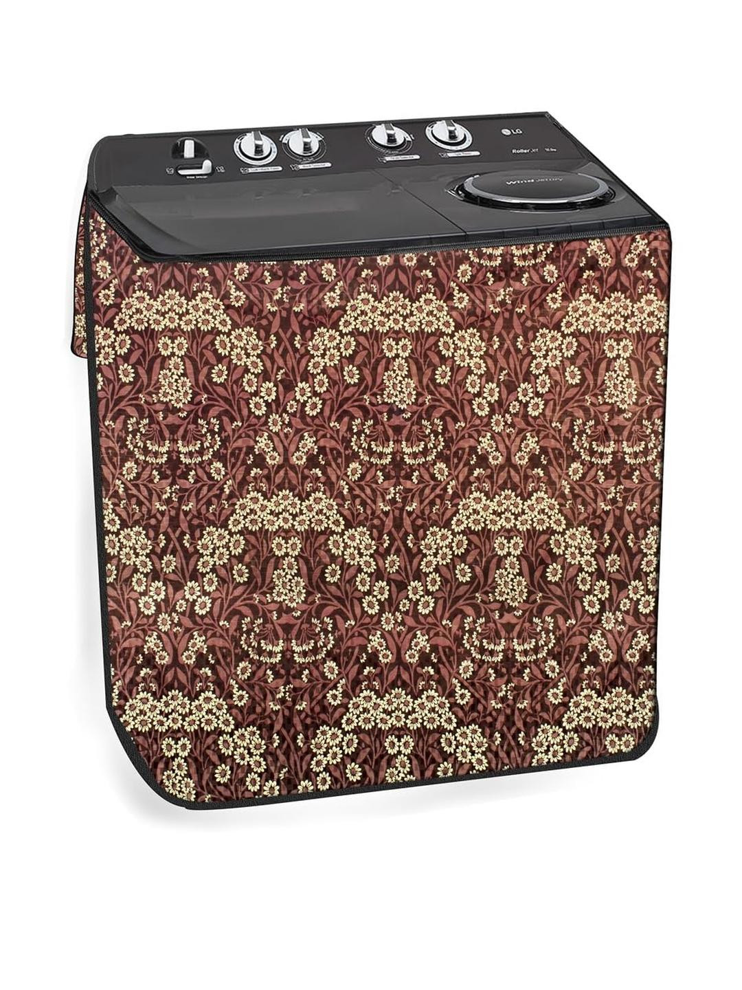 The Furnishing Tree PVC Waterproof Semi Automatic Washing Machine Cover Compatible for Super Genera