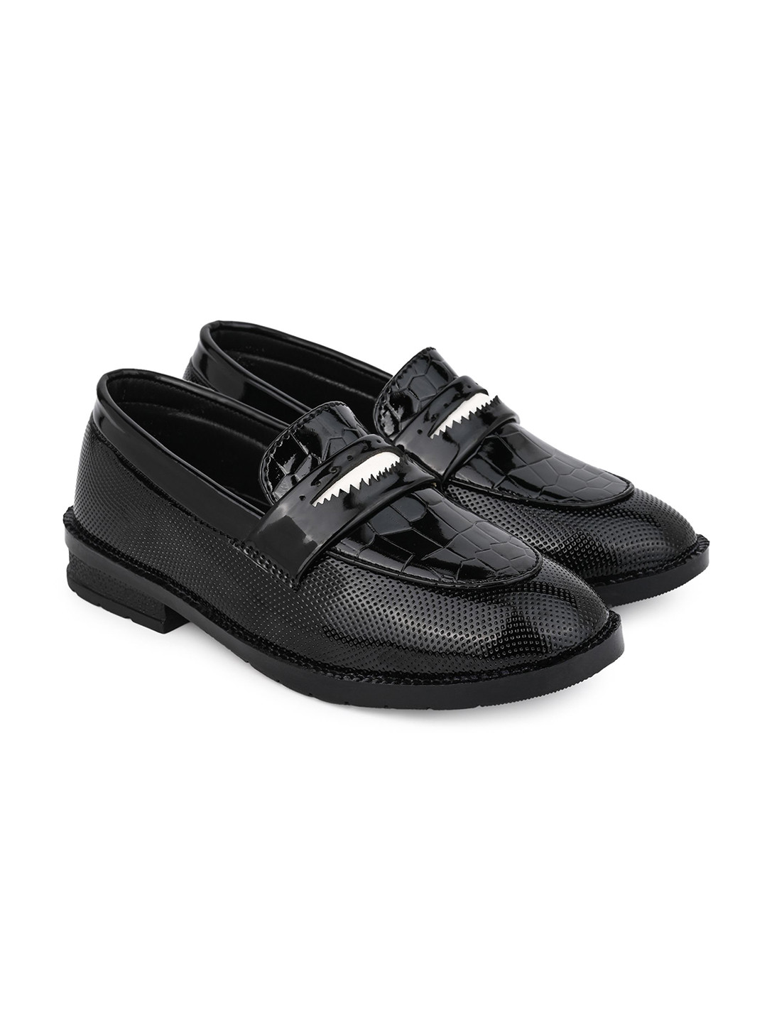 MLTC Boys Round Toe Formal Loafers
