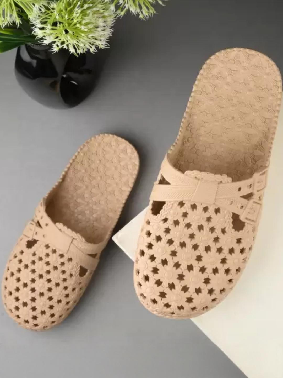 Monoction Women Open Toe Flats