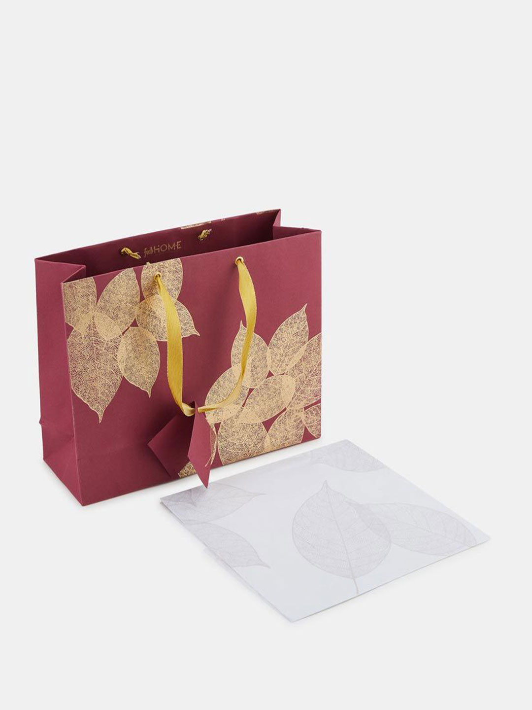 Fabindia Floral Printed Paper Varak Gift Tote Bag