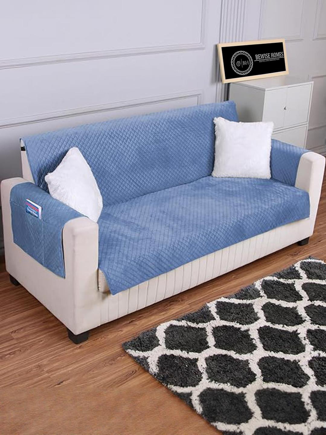 BEWISE HOMES Textured Sofa Cover with Arms