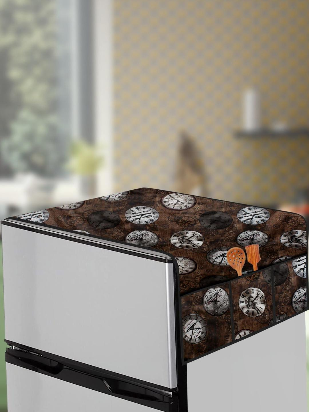 The Furnishing Tree Fridge Top Cover Compatible for Whirlpool 215 VMPRO, 192 LTR WxL 65x111 in CM A