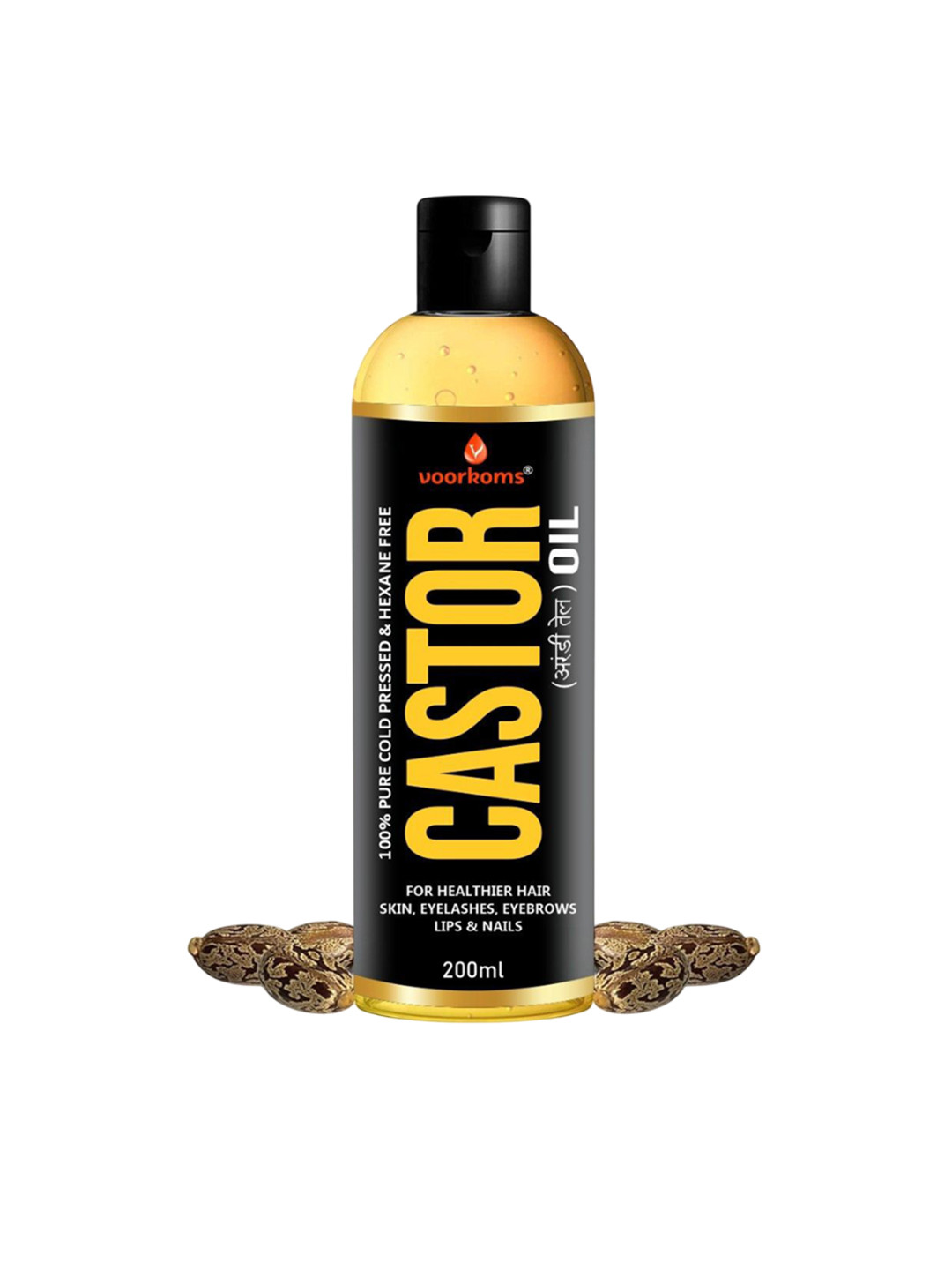 VOORKOMS Cold Pressed Castor Oil - 200 ml