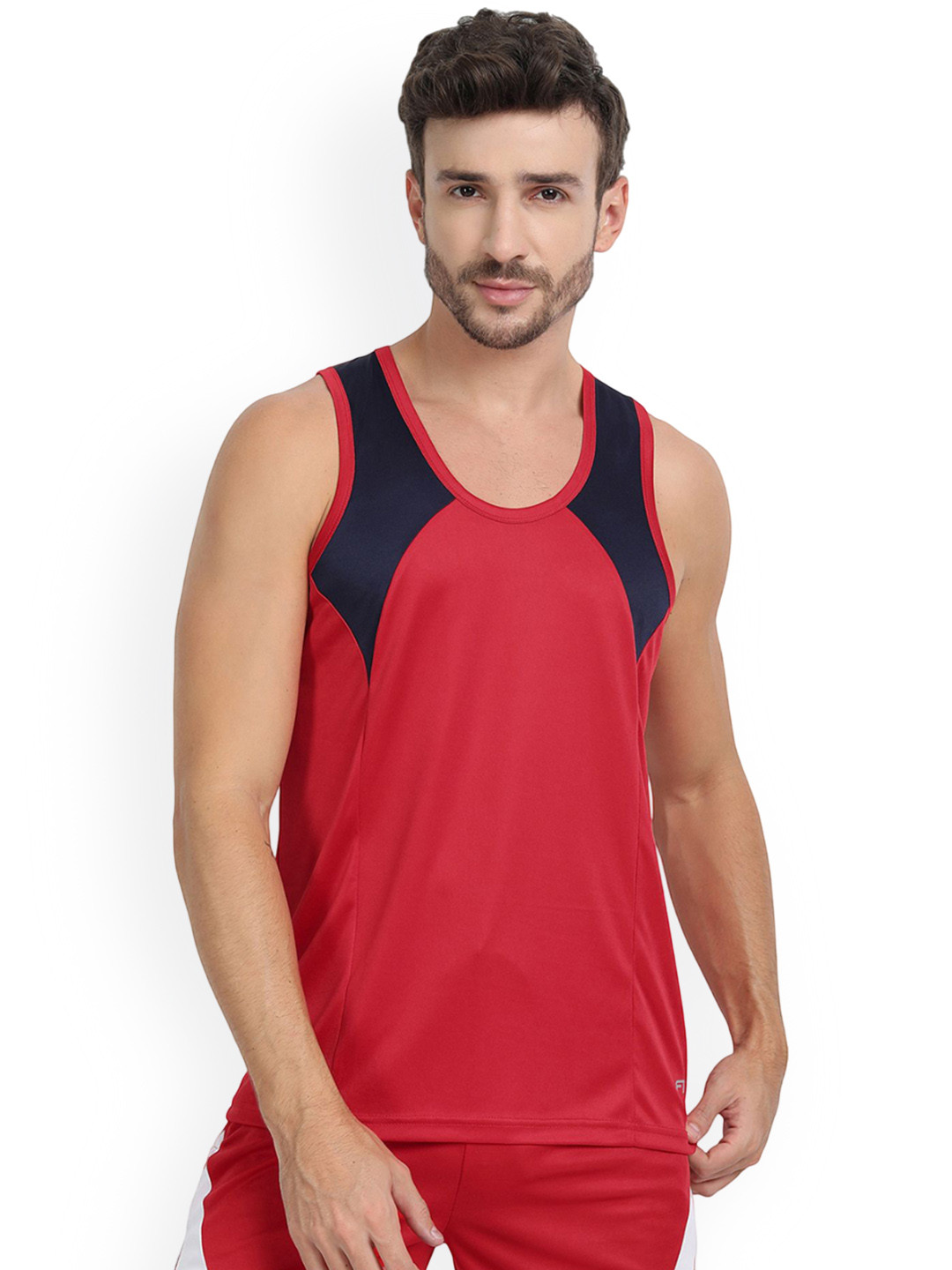 FTX Colourblocked Round Neck Gym Vest 727_5_S