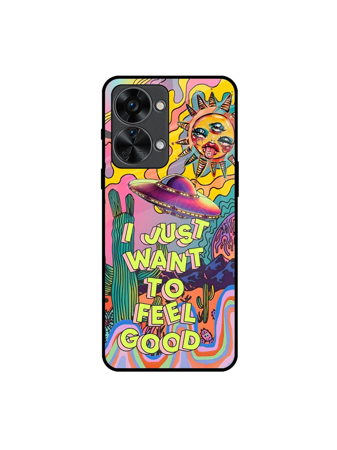 QRIOH Space Trip Printed Oneplus Nord 2T Silicone Back Case