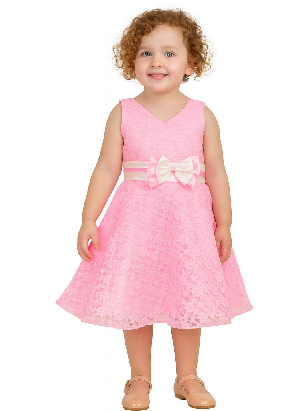 My Lil Princess Kids Double Bows Dress for Girls