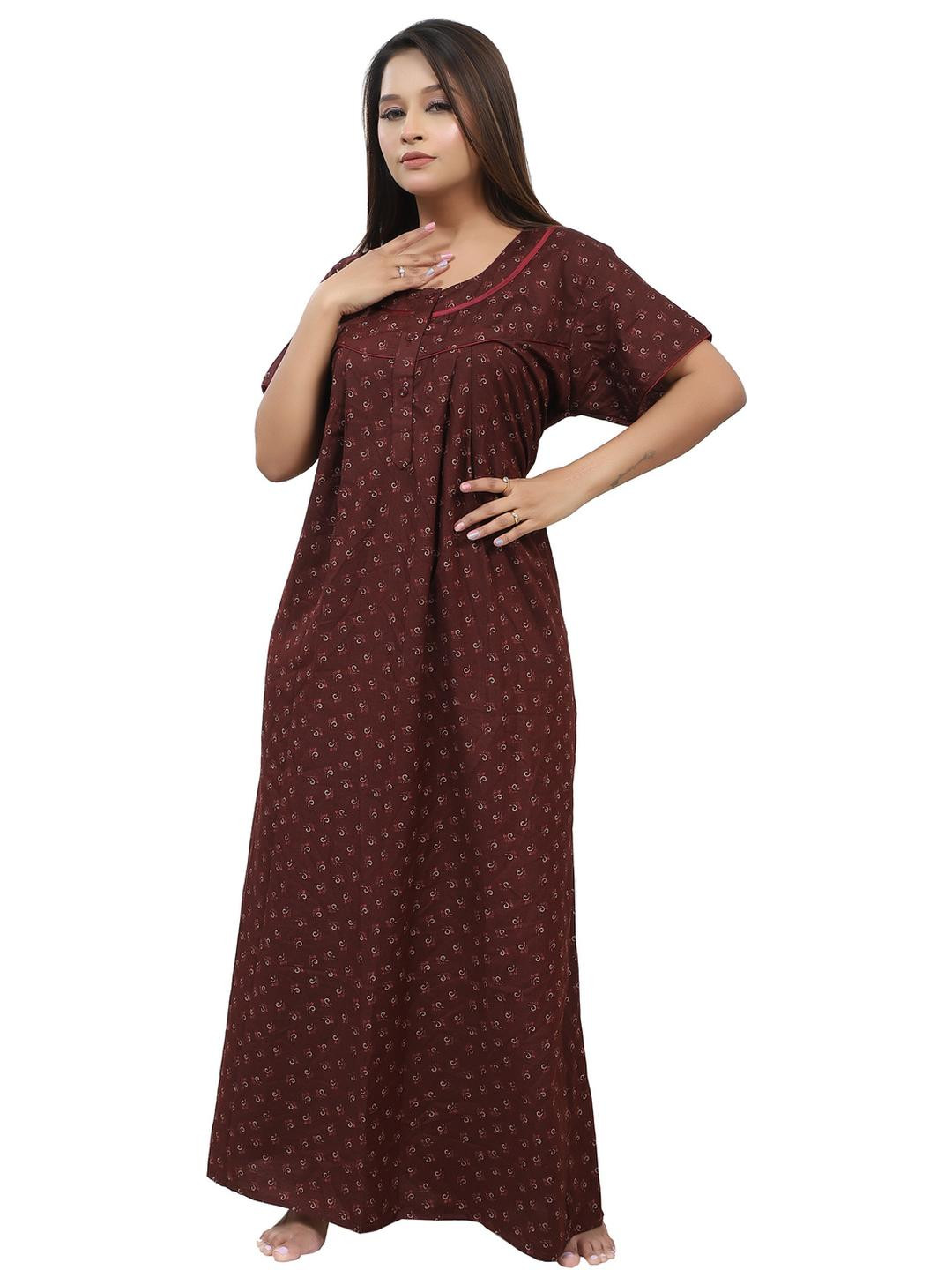 NIGHTFAB Black Maxi Nightdress