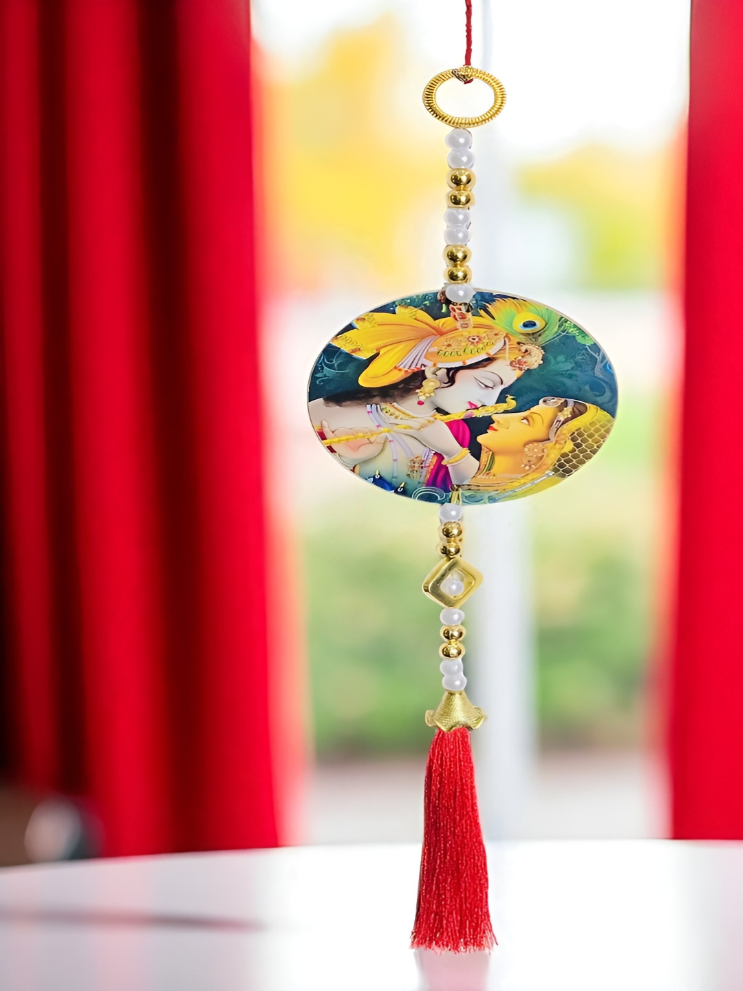 GADINFASHION Blue & Yellow Door Hanging Torans