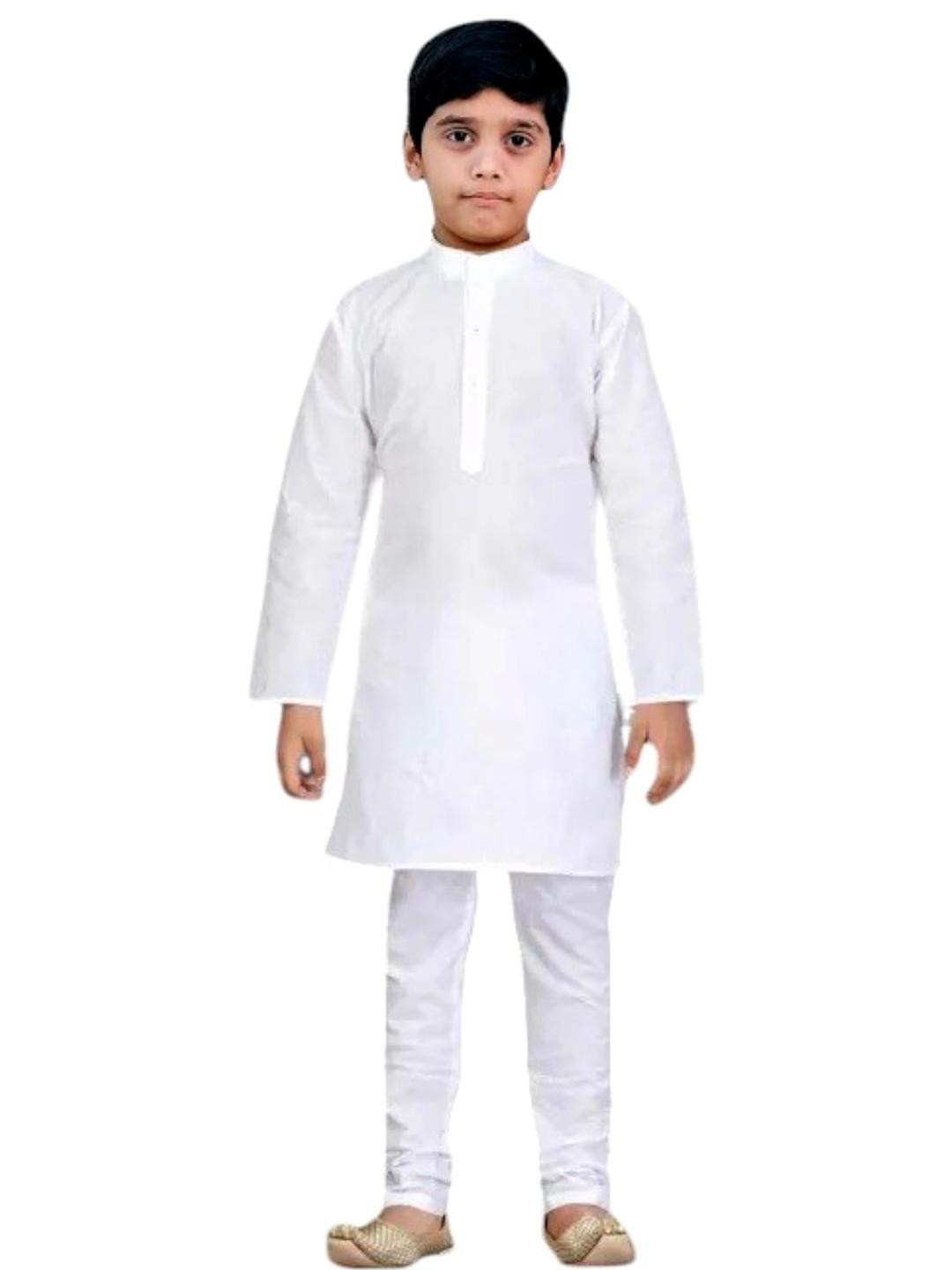 Pohar Creation Boys Cotton Kurta Pyjama Set Lenin Look DN002
