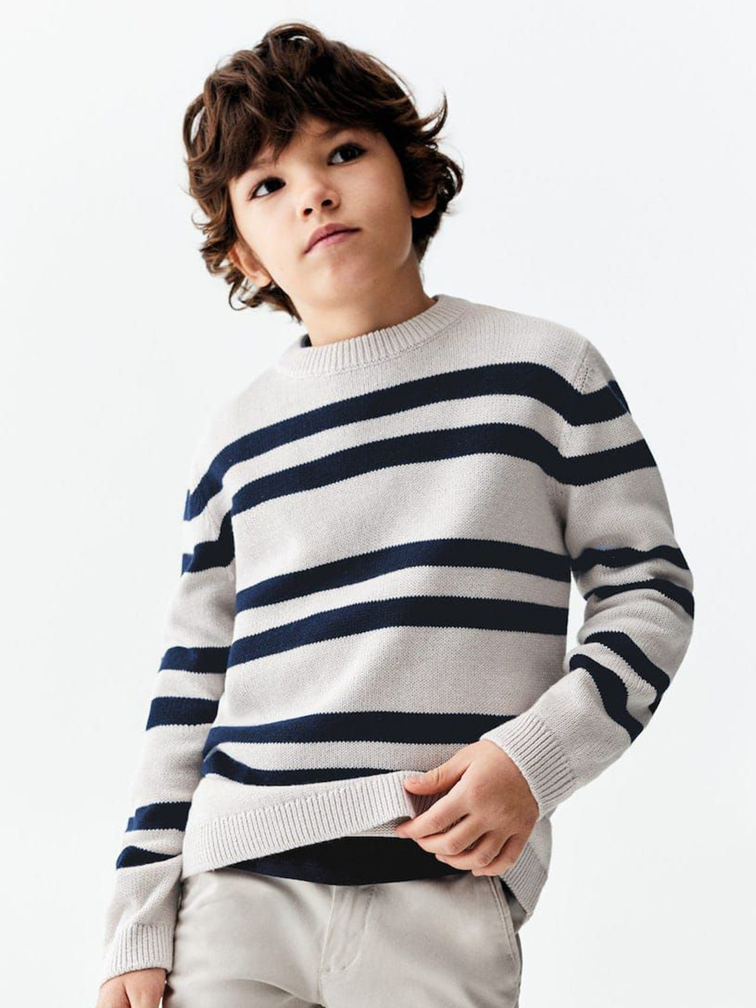 Litton Kids Striped Woollen Pullover Sweaters