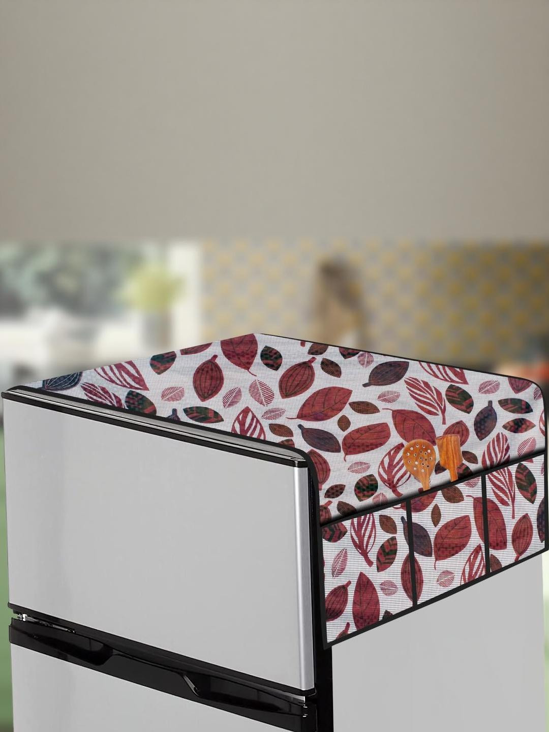 The Furnishing Tree Fridge Top Cover Compatible for Samsung RR20C1824CR/HL, 183 LTR WxL 65x111 in C