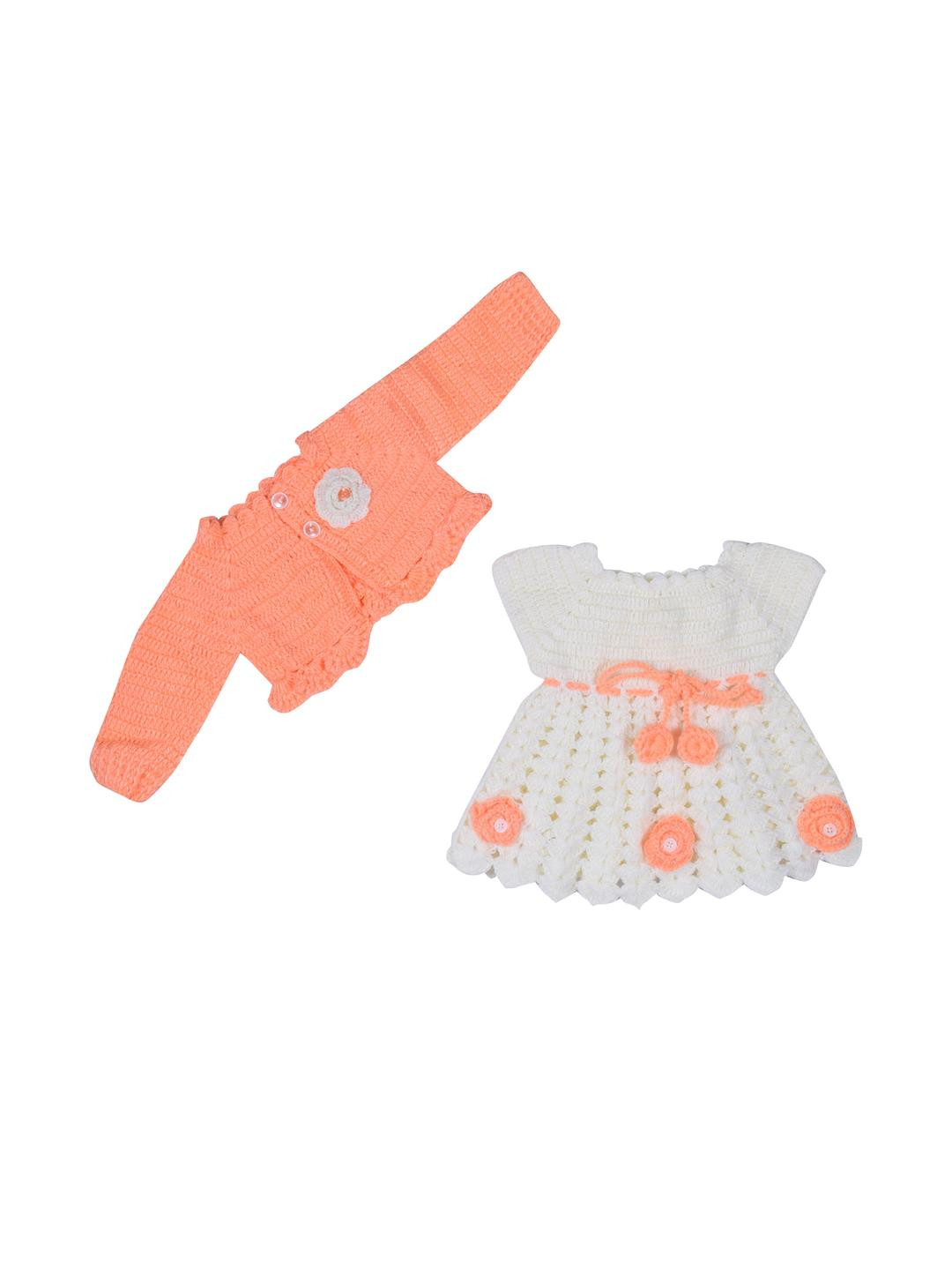 Tintin Peach Wool Jumper Dress