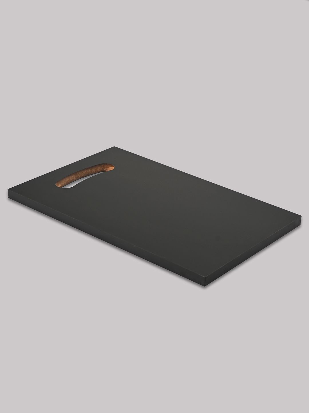 Kuber Industries Black Wooden Bamboo Chopping Board