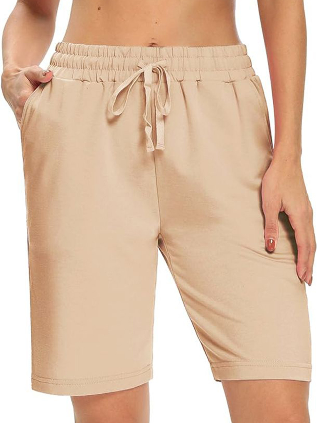 Hotfits Women Rapid-Dry Regular Fit Mid-Rise Cotton Shorts