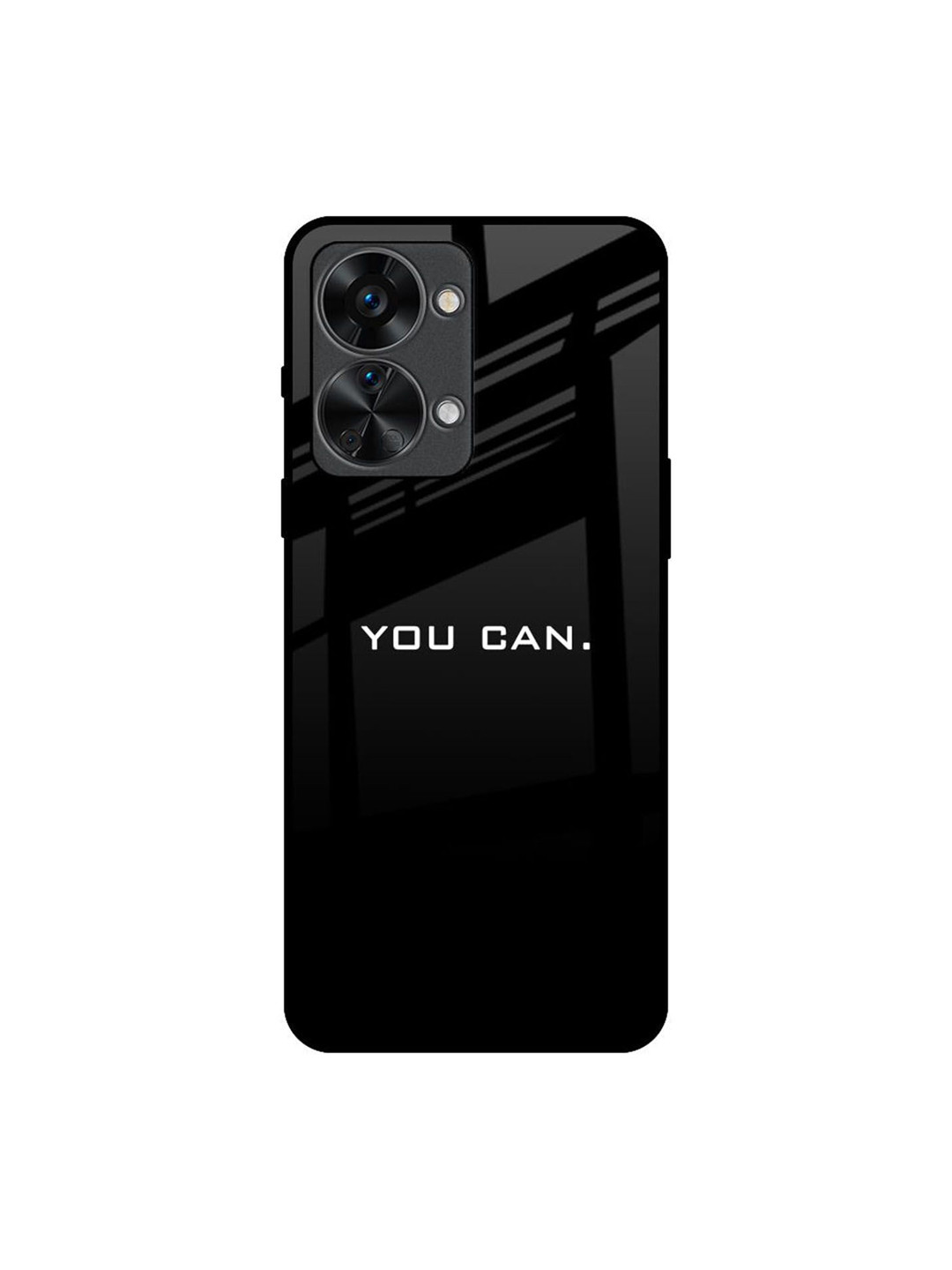 QRIOH You Can Typography Printed Sleek & Lightweight Silicone Oneplus Nord 2T Back Case