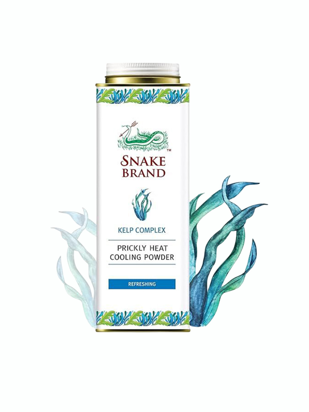 SNAKE BRAND Prickly Heat Refreshing Cooling Powder - 280 g