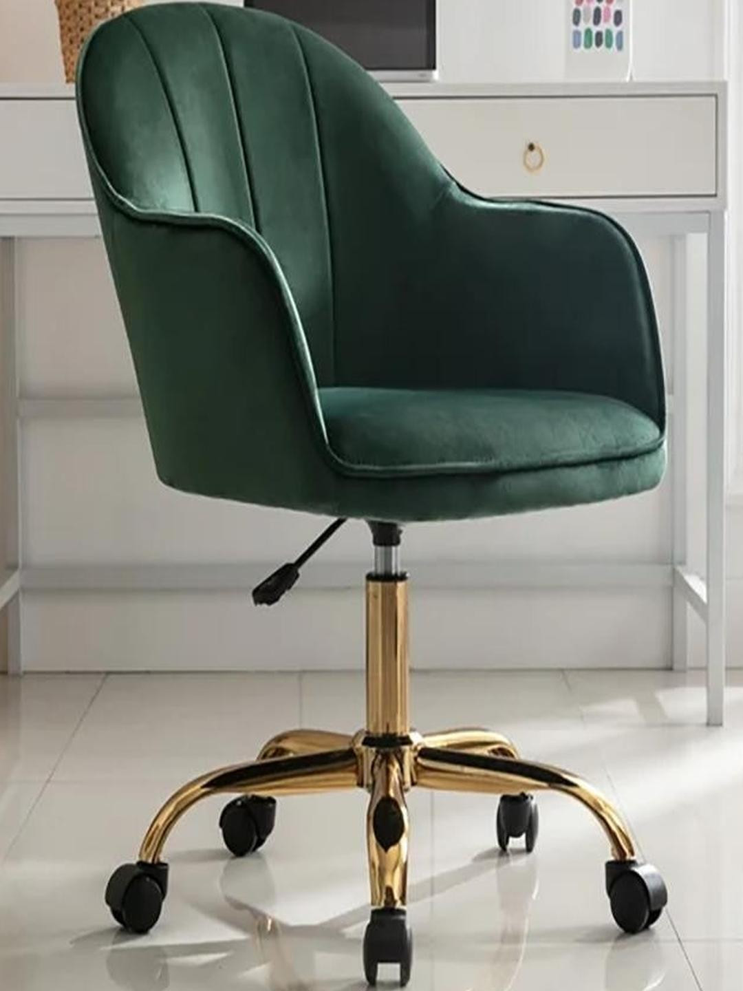 Doe Buck Velvet Finish Adjustable Office Chair