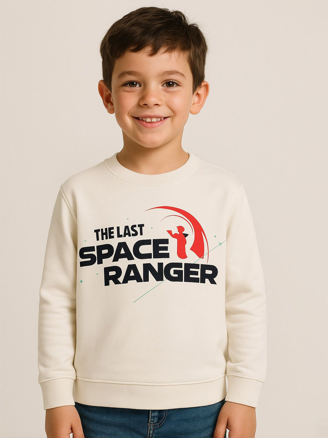 Moda Rapido Boys Printed Pullover Sweatshirt