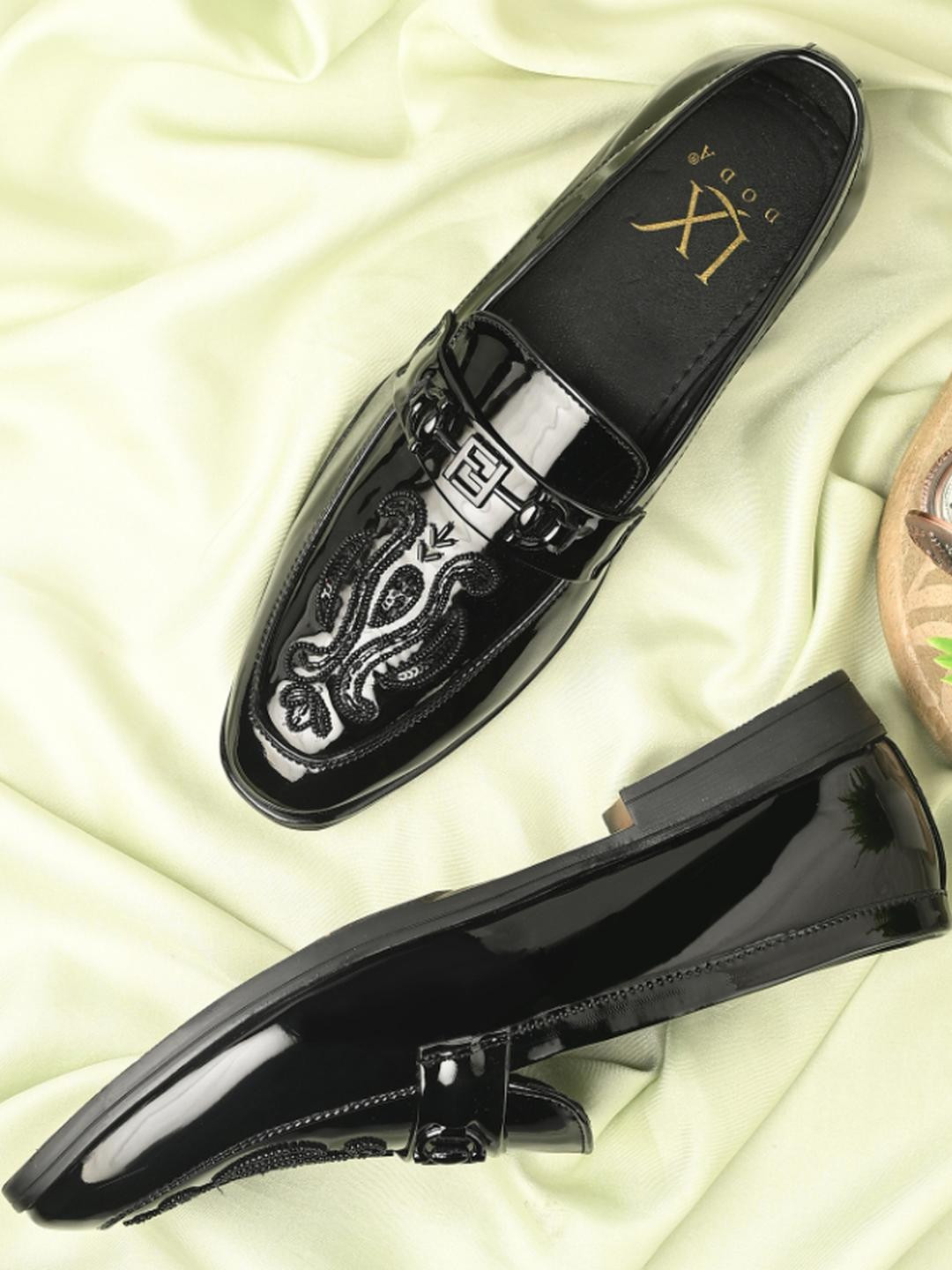 DODA Printed Patent Leather Premium Formal Loafers