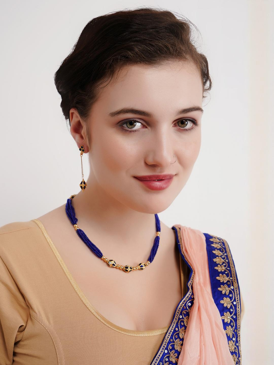 Sky Fashion Women Blue Jewellery Set