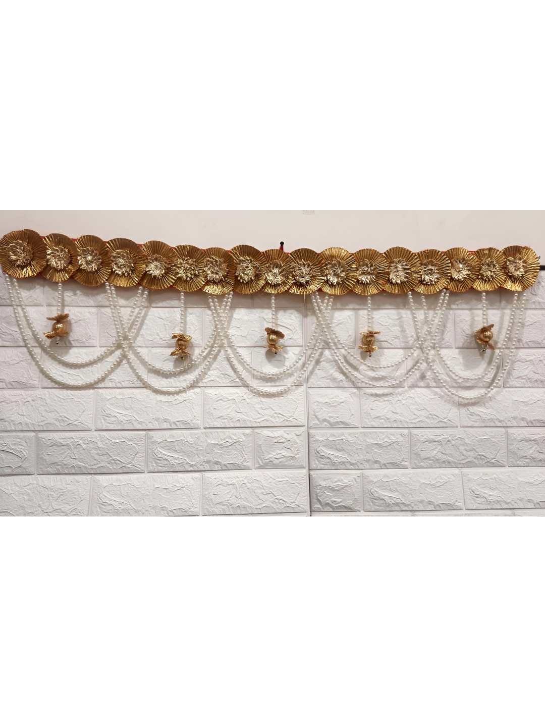 Nutts White Gota Chakri Bandhanwar Festive Decor