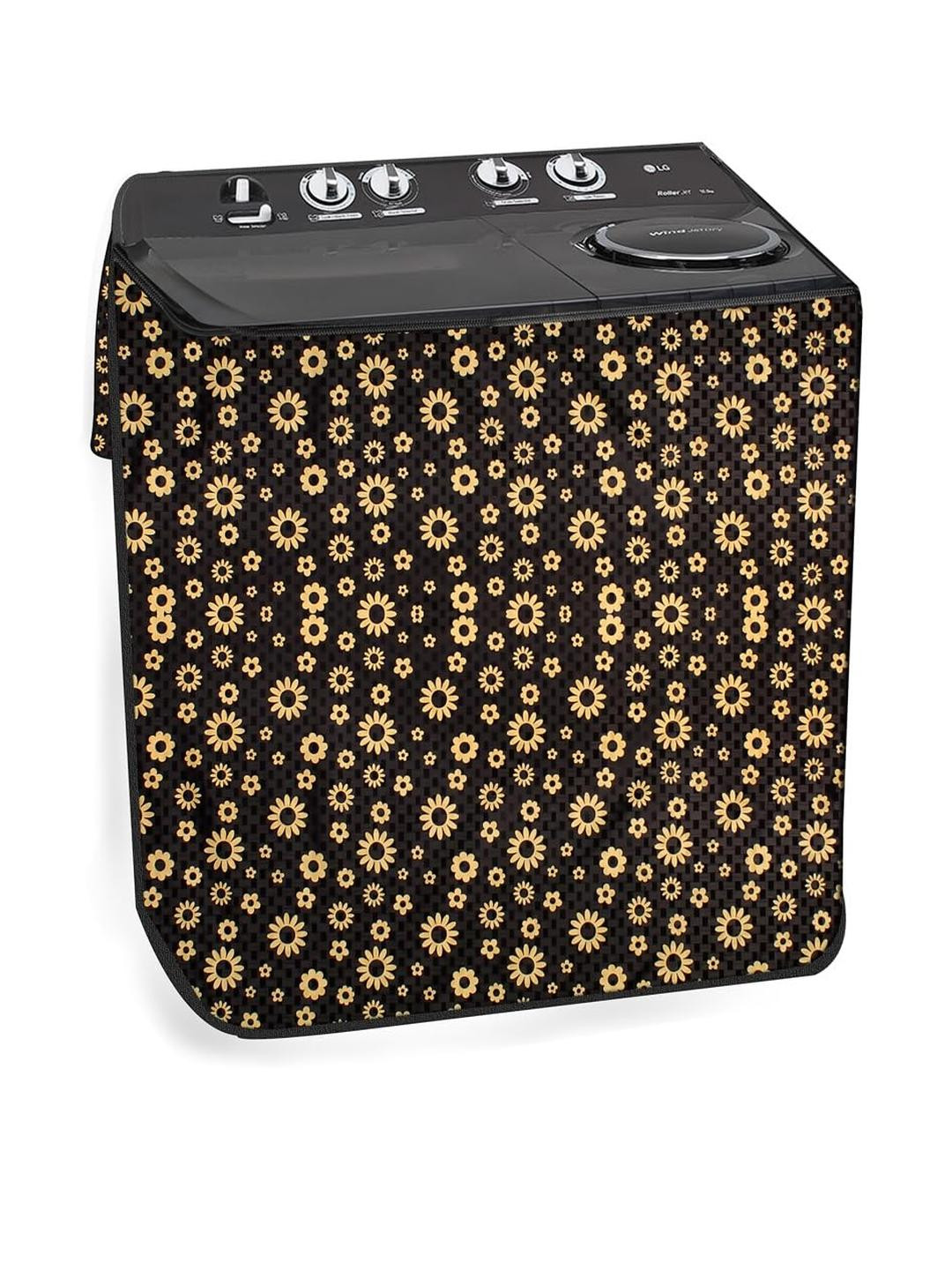 The Furnishing Tree PVC Waterproof Semi Automatic Washing Machine Cover Compatible for Intex 7.2 Kg