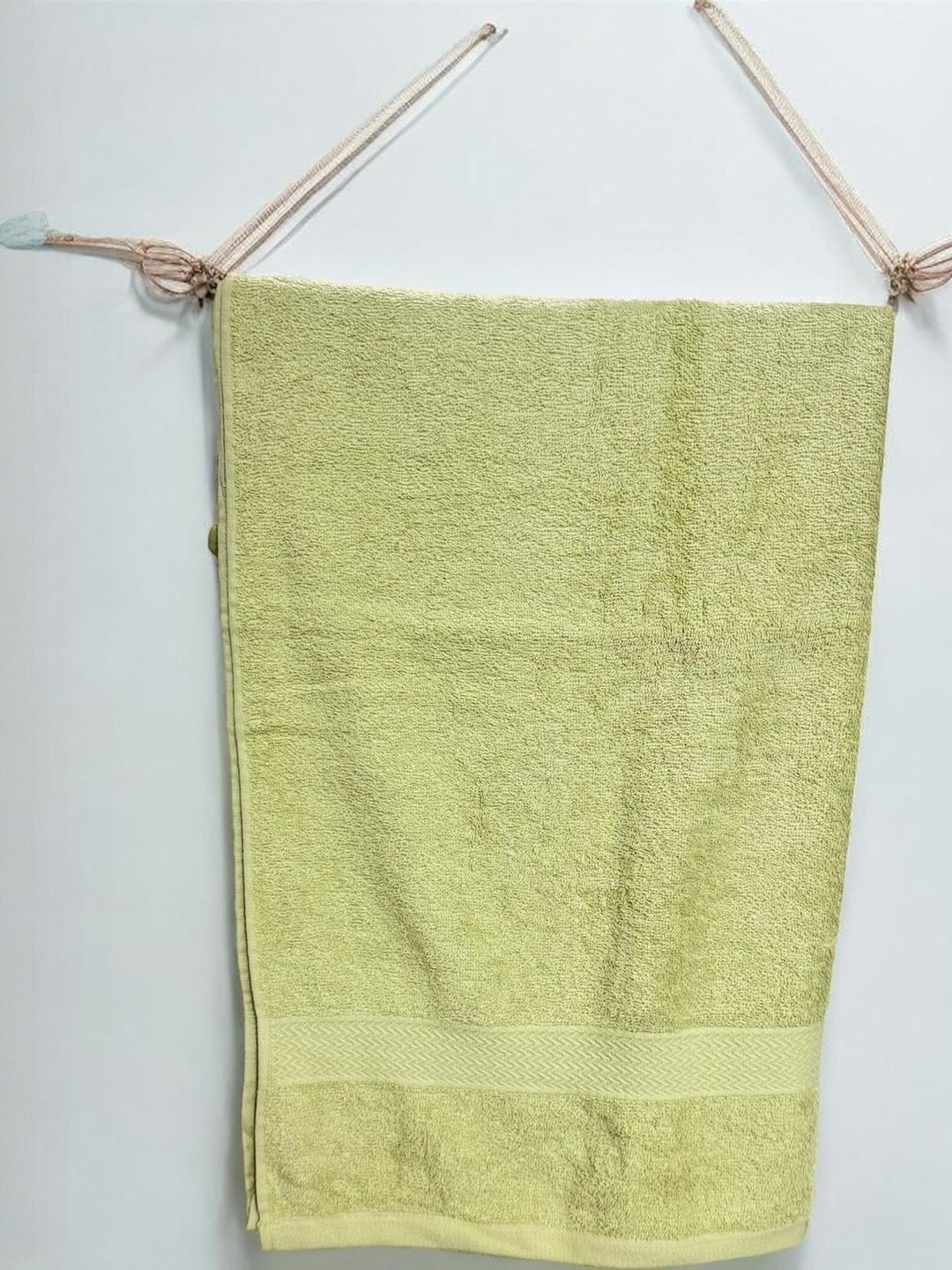 Wee Hours Green Cotton 400 GSM Super Absorbent Bath Towel