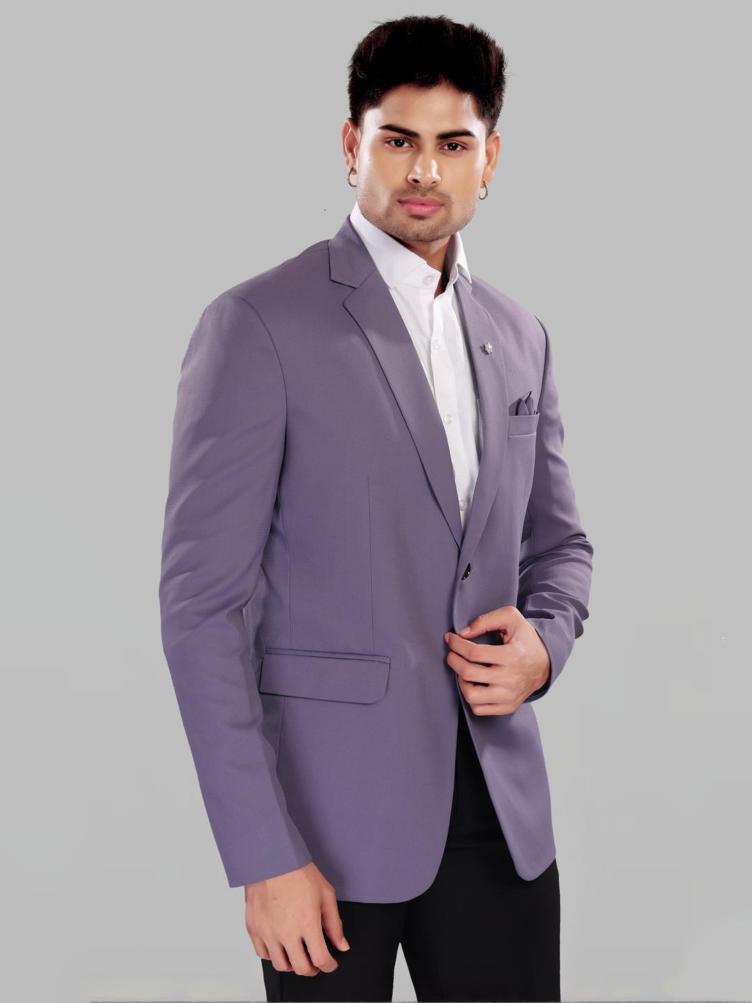 UR ETHICS Solid Single Breasted Blazer
