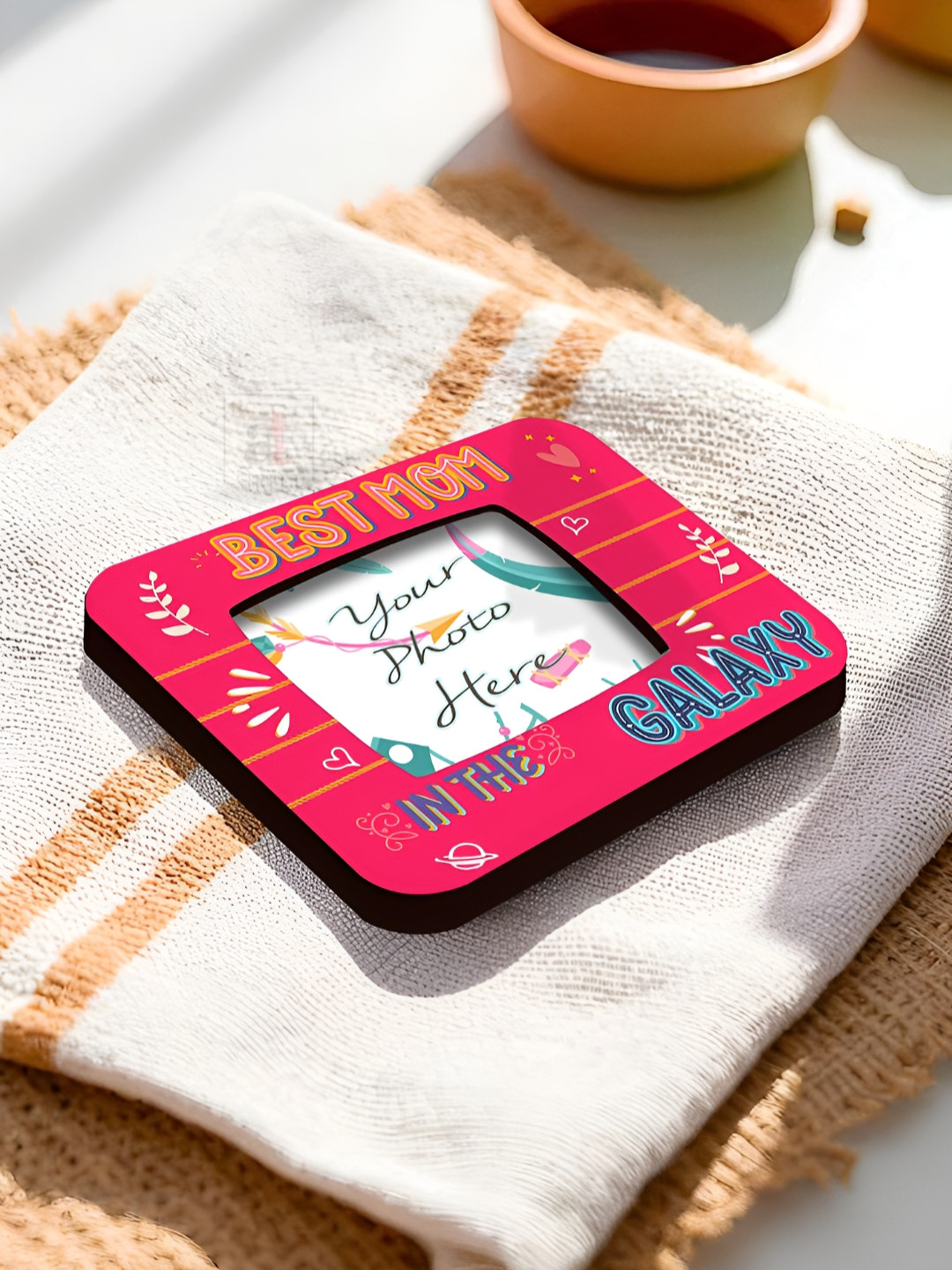 Art Street Red & Blue Fridge Magnet Photo Frame