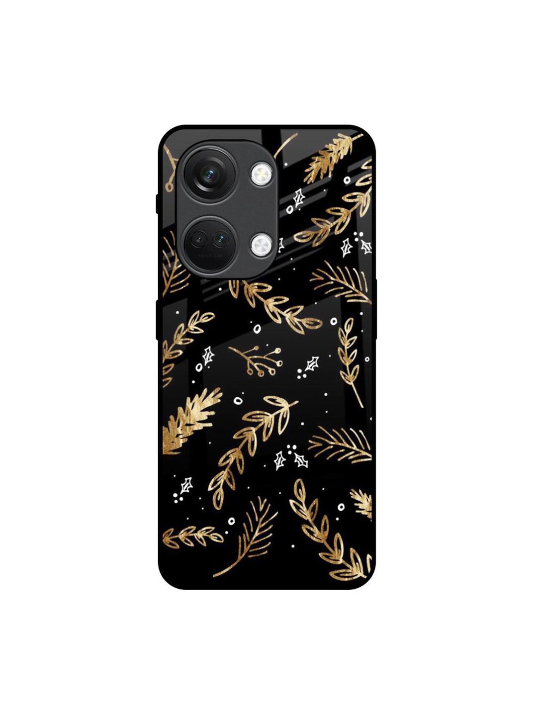 QRIOH Autumn Leaves Floral Printed OnePlus Nord 3 5G Silicone Mobile Back Case