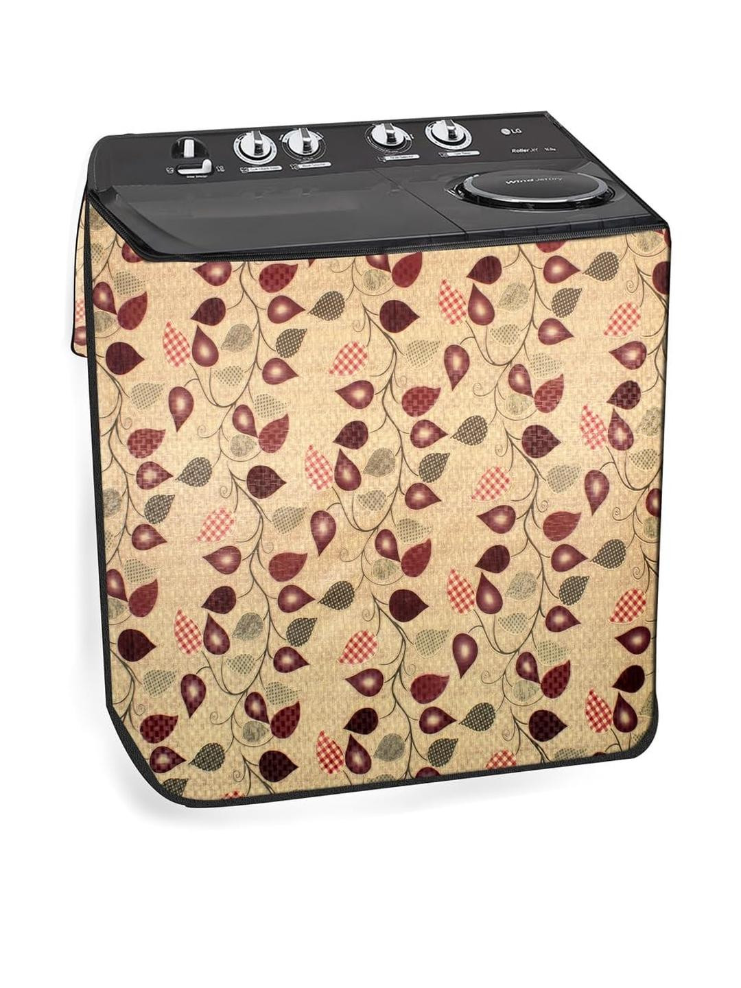 The Furnishing Tree PVC Waterproof Semi Automatic Washing Machine Cover Compatible for Haier 6.8 Kg